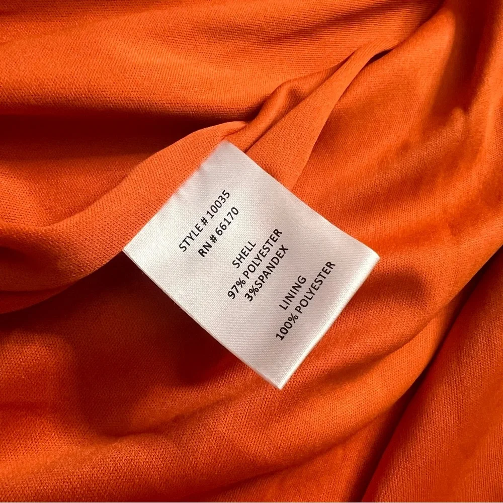 ModCloth Hutch Anthropologie Orange with Purple Floral Wrap Dress Size 0 - Picture 7 of 10